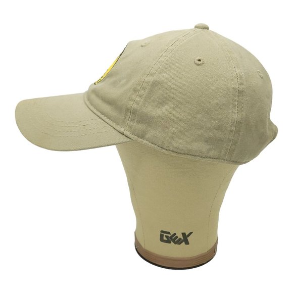 B & B Concrete Logo Patch Khaki Adjustable Tuck Strap Cap Trucker Baseball Hat - Picture 10 of 13